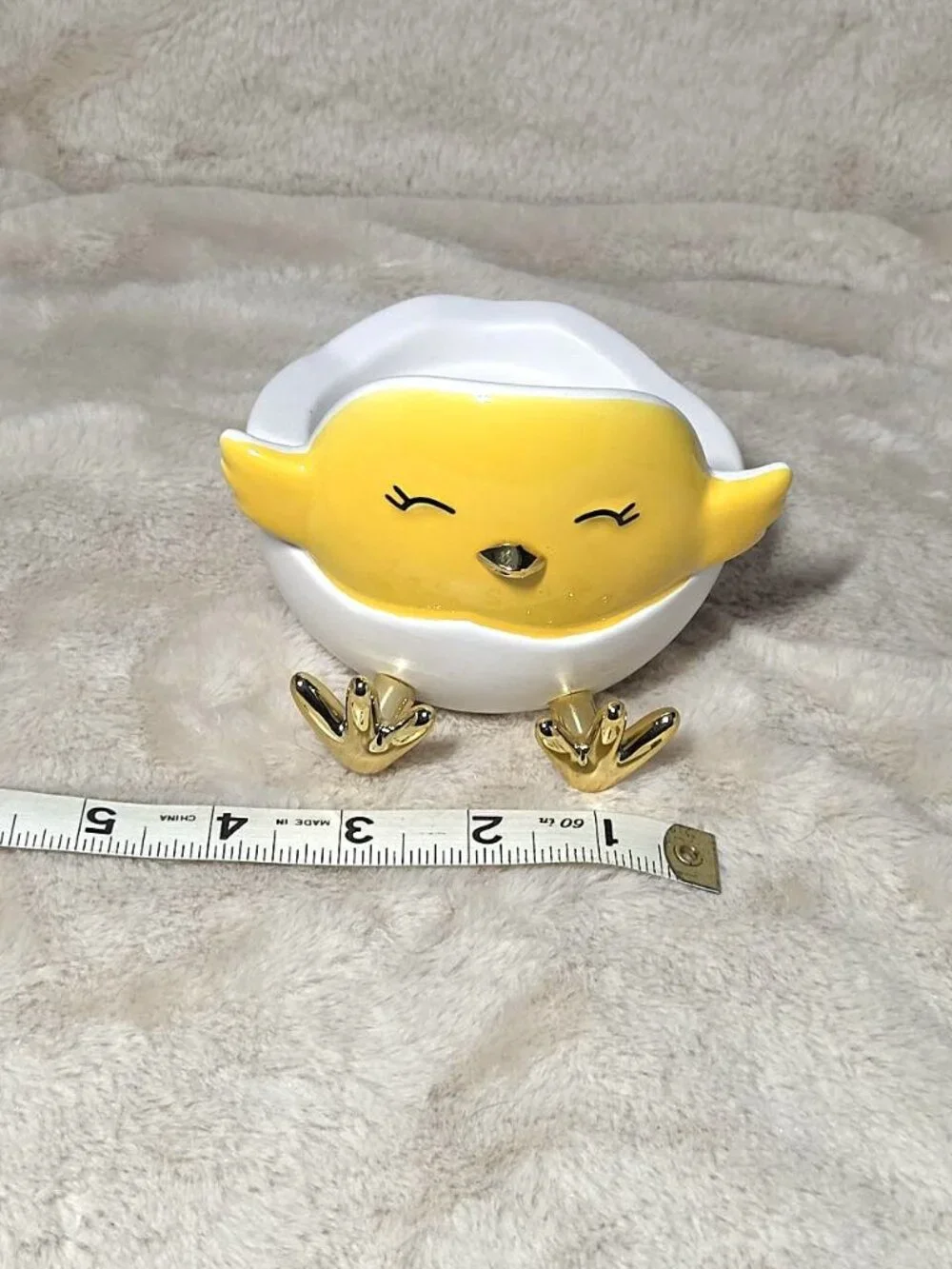 Bath and Body Works EASTER CHICK Single Wick Candle Holder Ceramic #B4